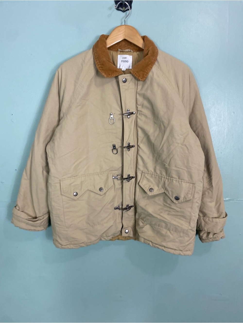 FOUND‎ Fisherman Jacket Barn Brown Beige Small